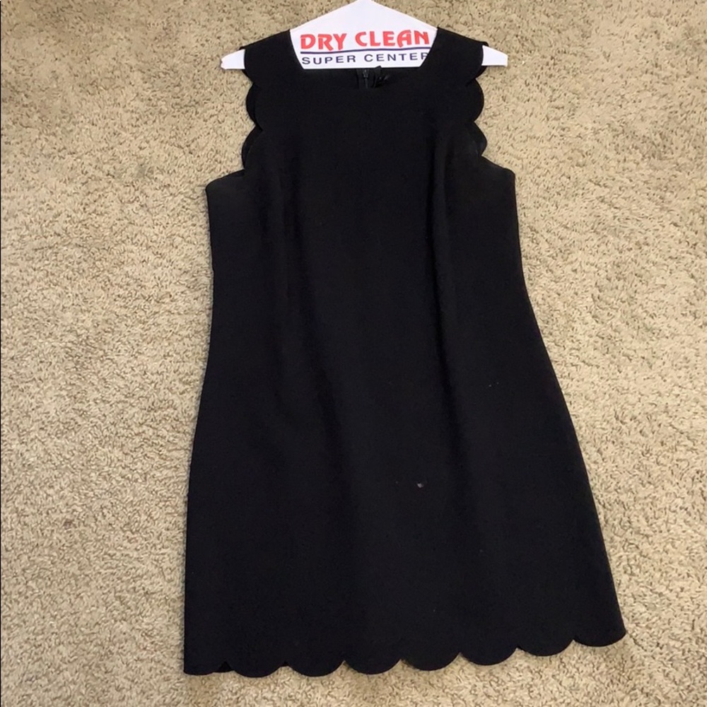 JCrew scalloped dress